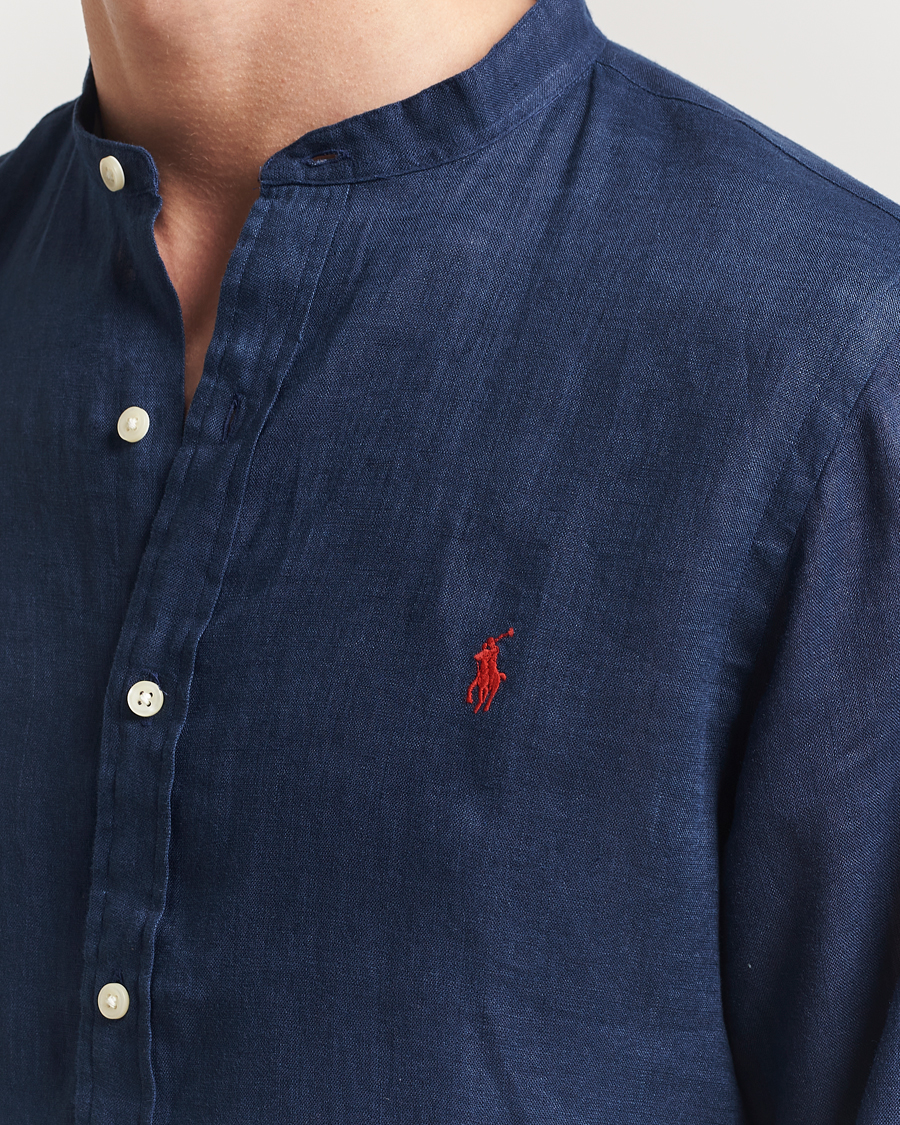 Herren | Hemden | Polo Ralph Lauren | Slim Fit Linen Shirt Newport Navy