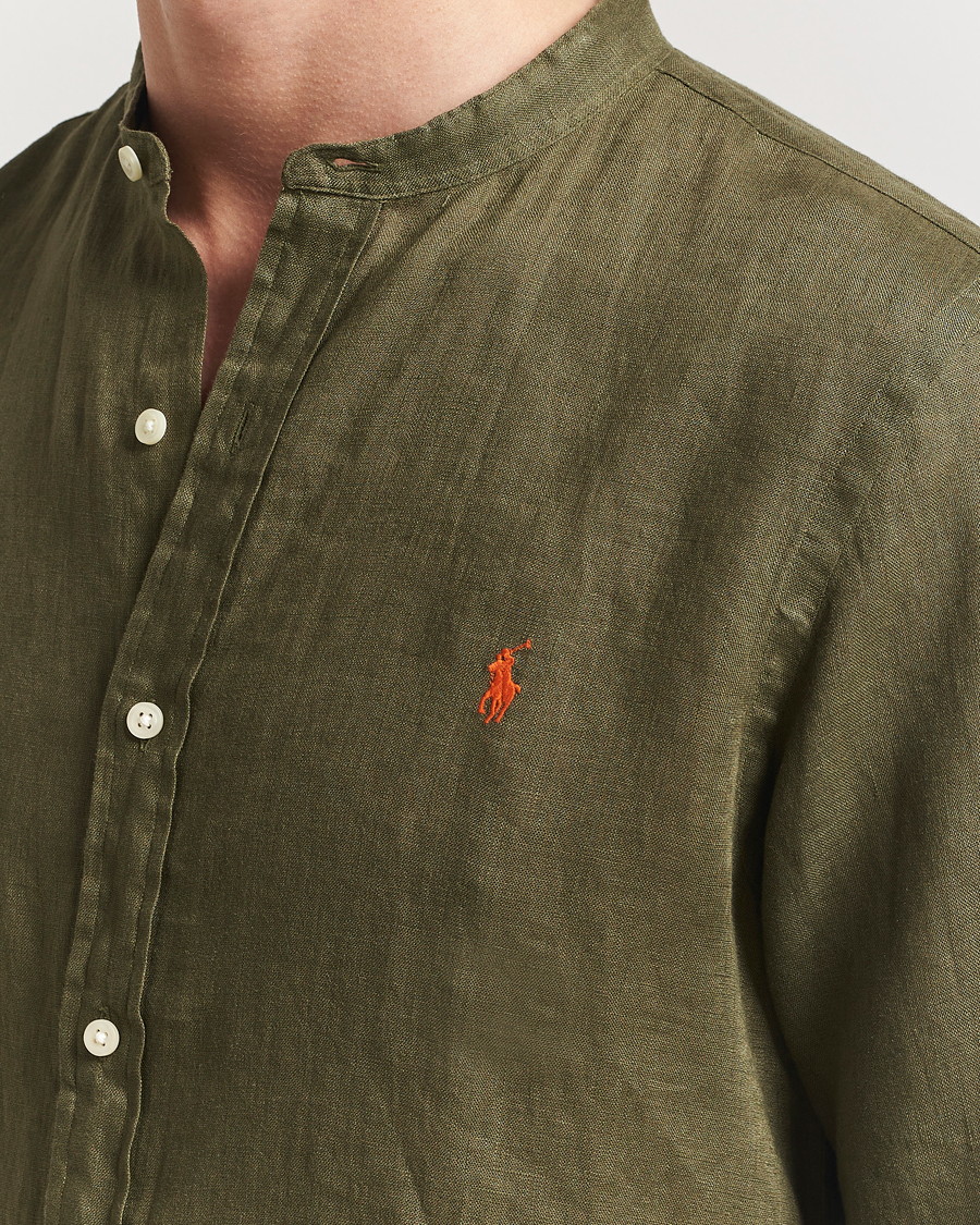 Herren | Hemden | Polo Ralph Lauren | Slim Fit Linen Shirt New Olive
