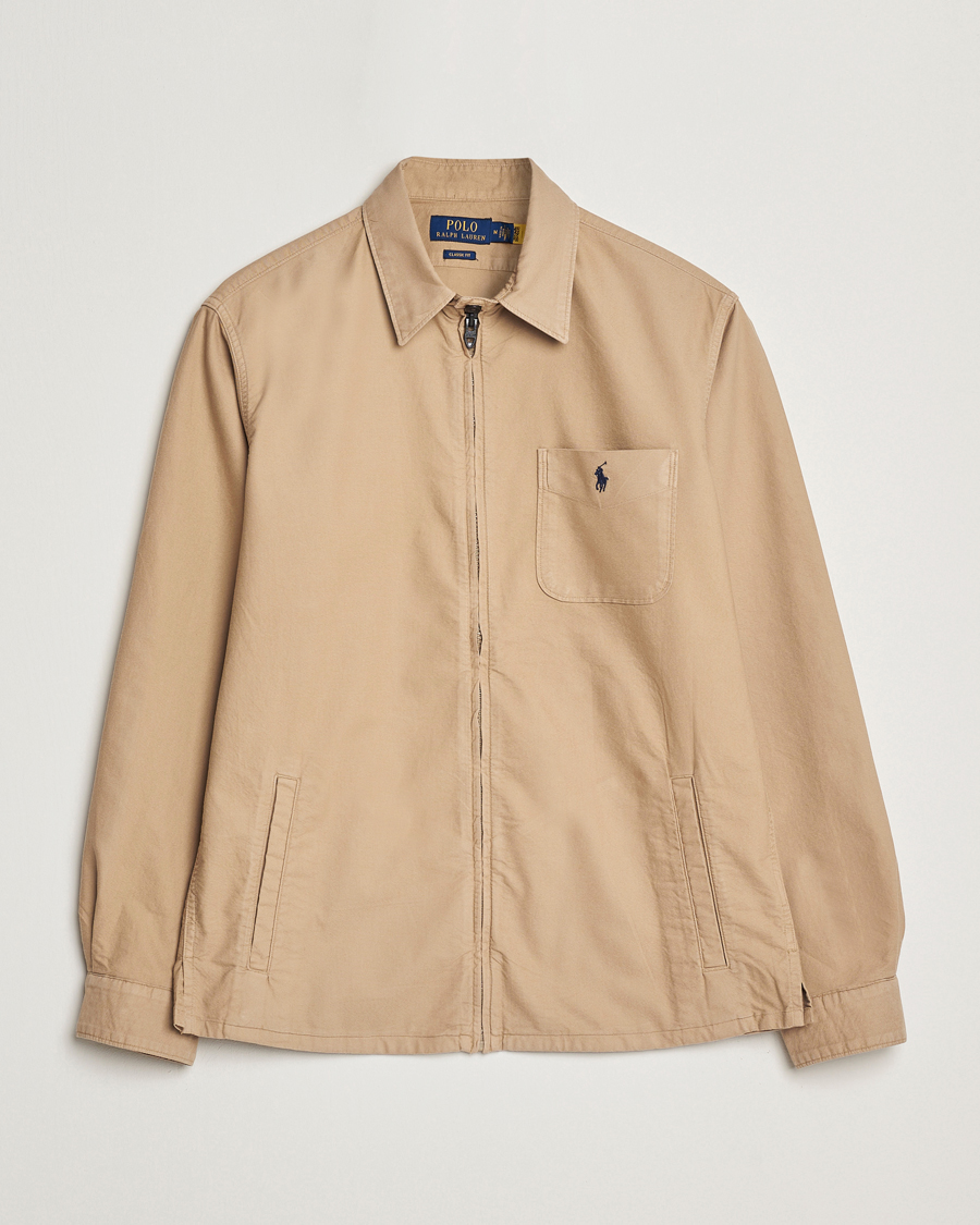 Herren | Hemden | Polo Ralph Lauren | Full Zip Overshirt Surrey Tan