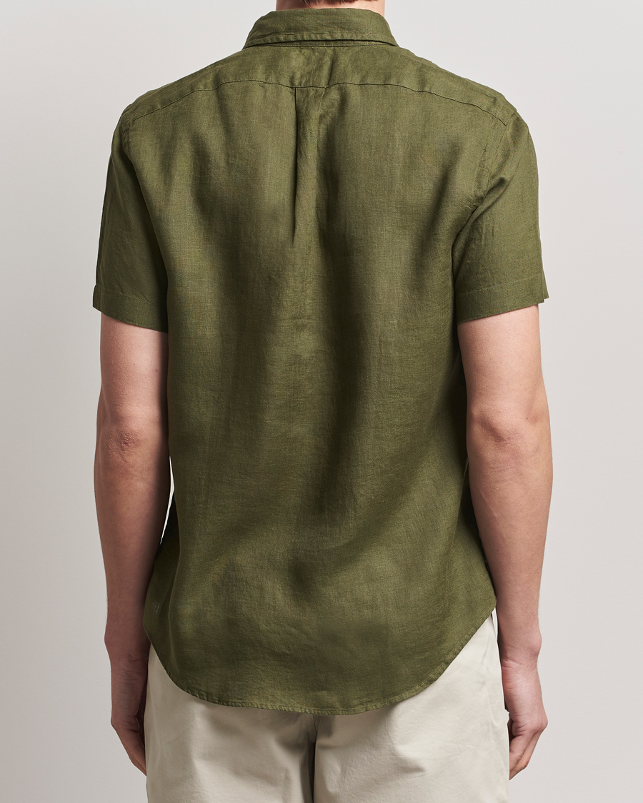 Herren | Hemden | Polo Ralph Lauren | Short Sleeve Linen Shirt New Olive
