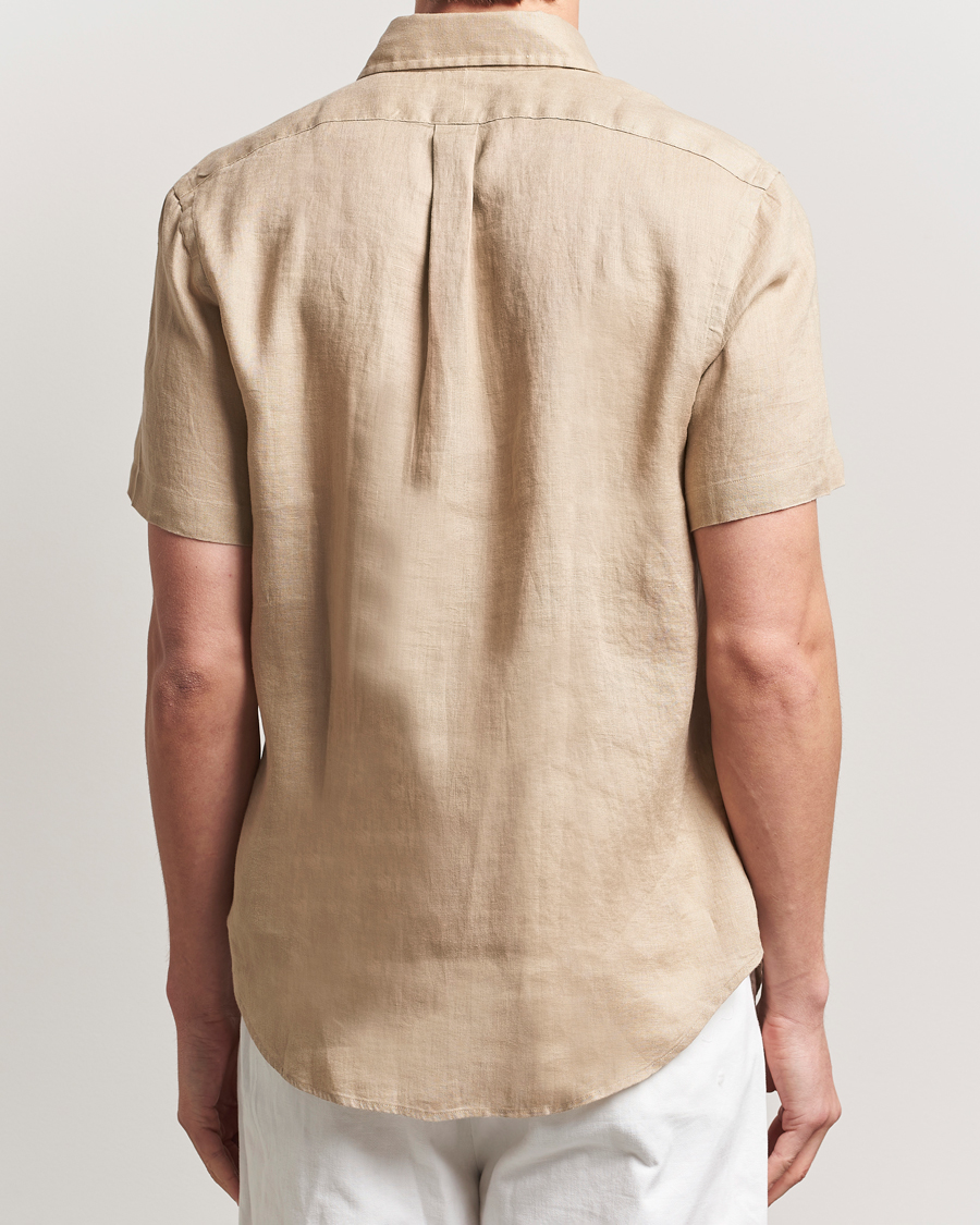 Herren | Hemden | Polo Ralph Lauren | Short Sleeve Linen Shirt Coastal Beige