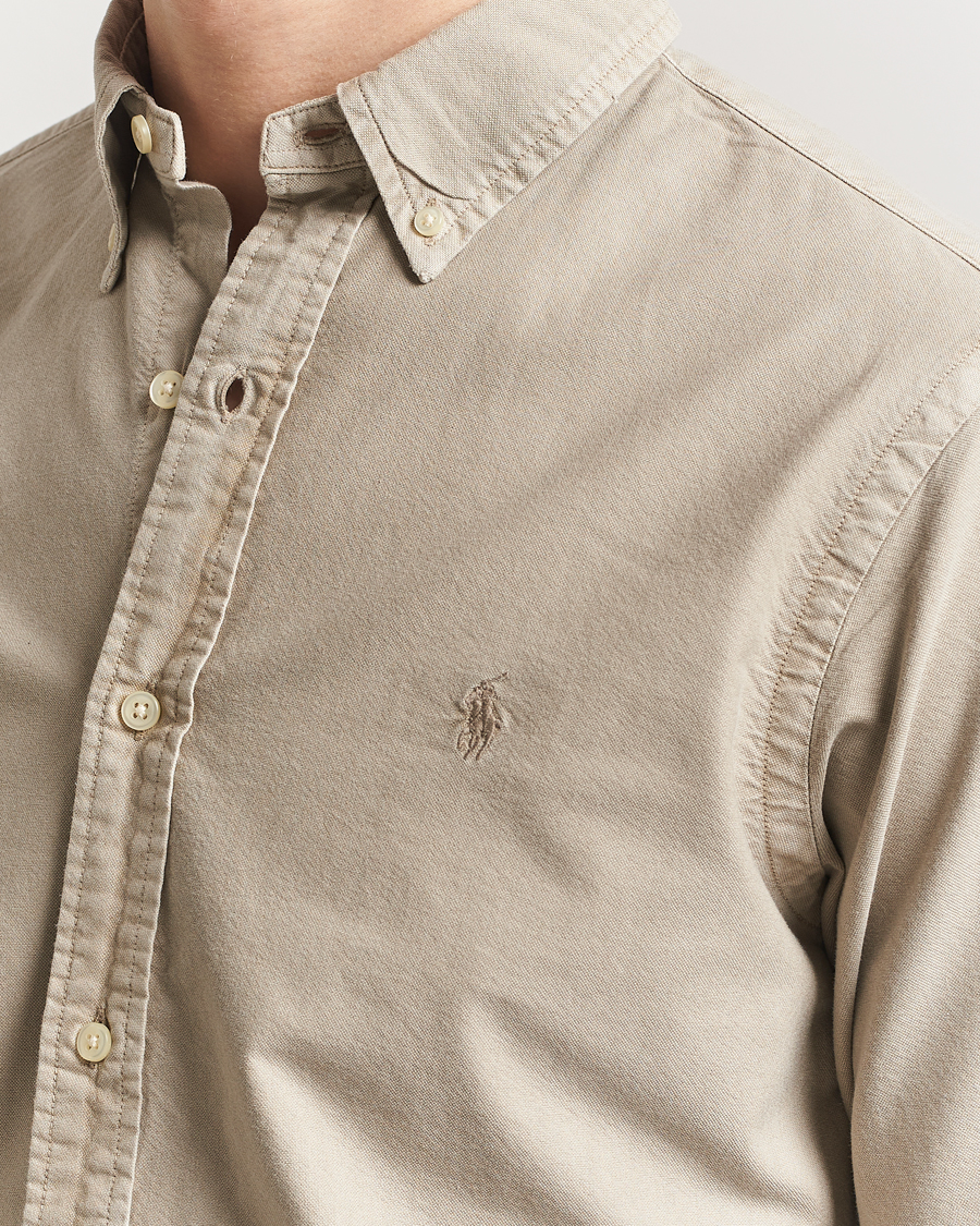 Herren | Hemden | Polo Ralph Lauren | Custom Fit Dyed Oxford Shirt Olive