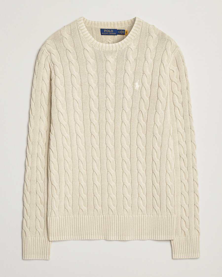 Herren | Pullover | Polo Ralph Lauren | Cotton Cable Pullover Natural