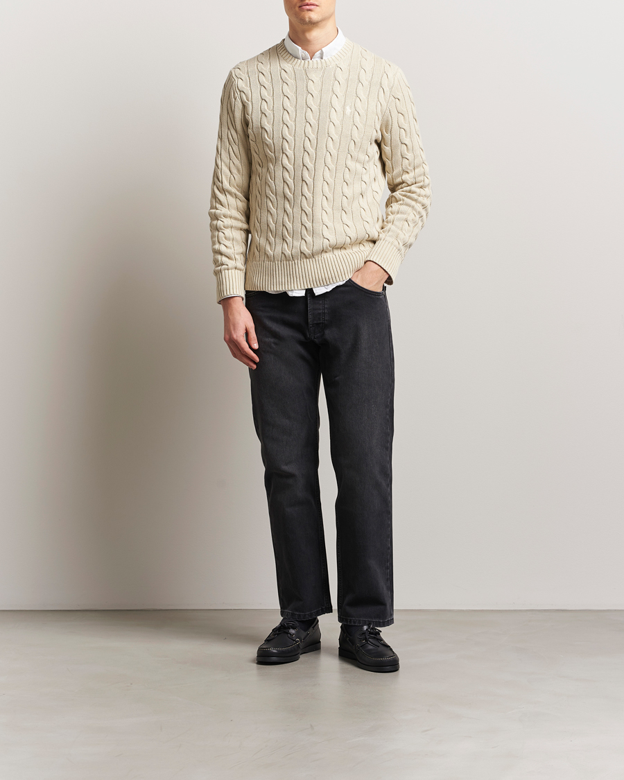 Herren | Pullover | Polo Ralph Lauren | Cotton Cable Pullover Natural