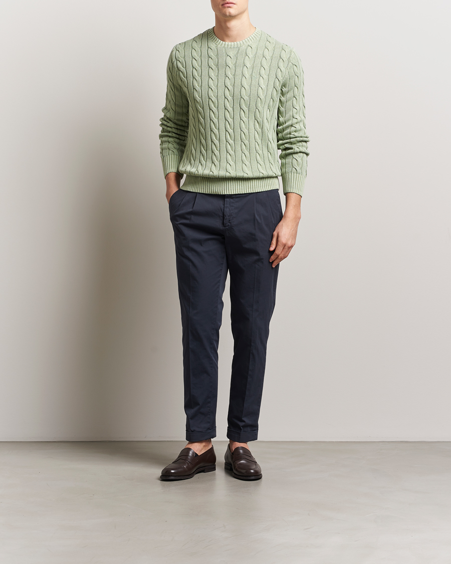 Herren | Pullover | Polo Ralph Lauren | Cotton Cable Pullover Greenstone