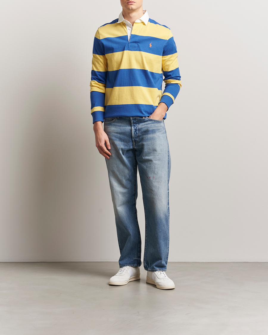 Herren | Pullover | Polo Ralph Lauren | Barstriped Rugger Yellow/Blue