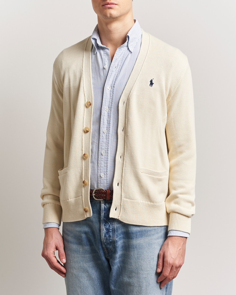 Herren | Pullover | Polo Ralph Lauren | Cotton Cardigan Andover Cream