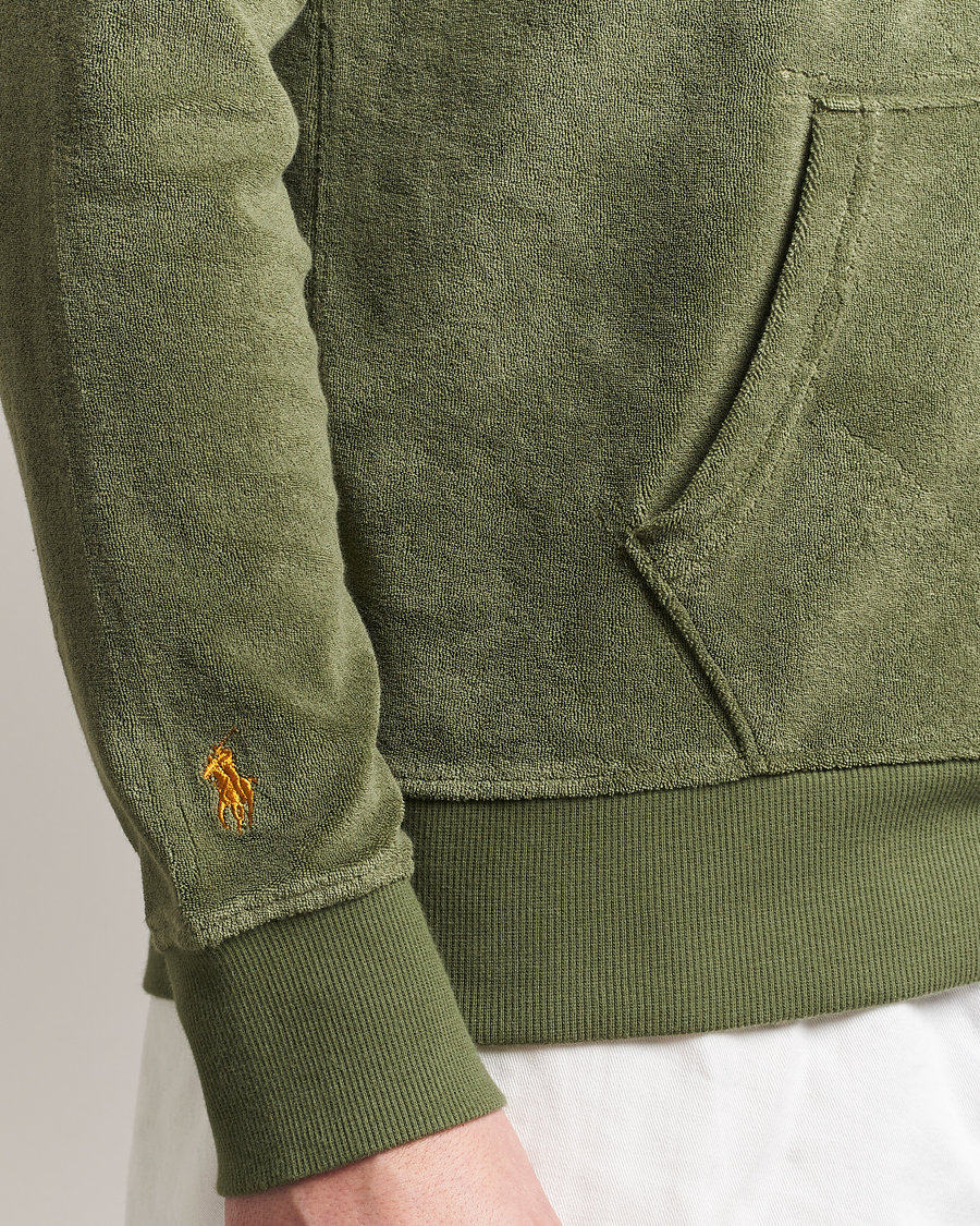 Herren | Pullover | Polo Ralph Lauren | Cotton Terry Printed Hoodie Tree Green