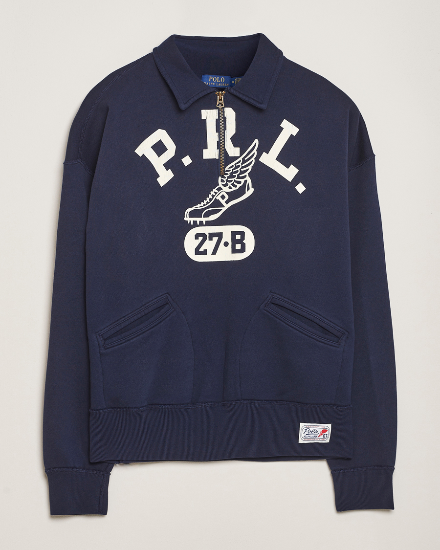 Herren | Pullover | Polo Ralph Lauren | Printed Fleece Half Zip Sweater Cruise Navy