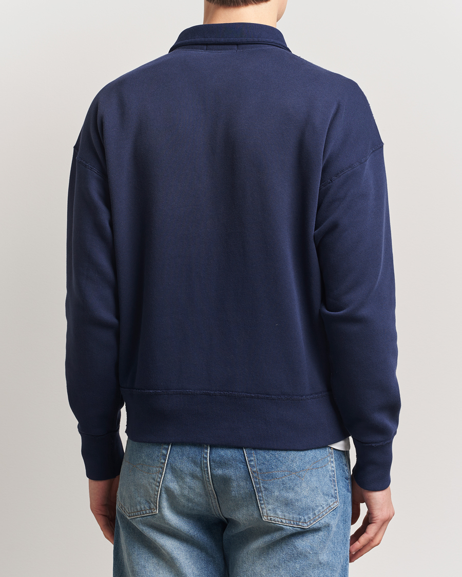 Herren | Pullover | Polo Ralph Lauren | Printed Fleece Half Zip Sweater Cruise Navy