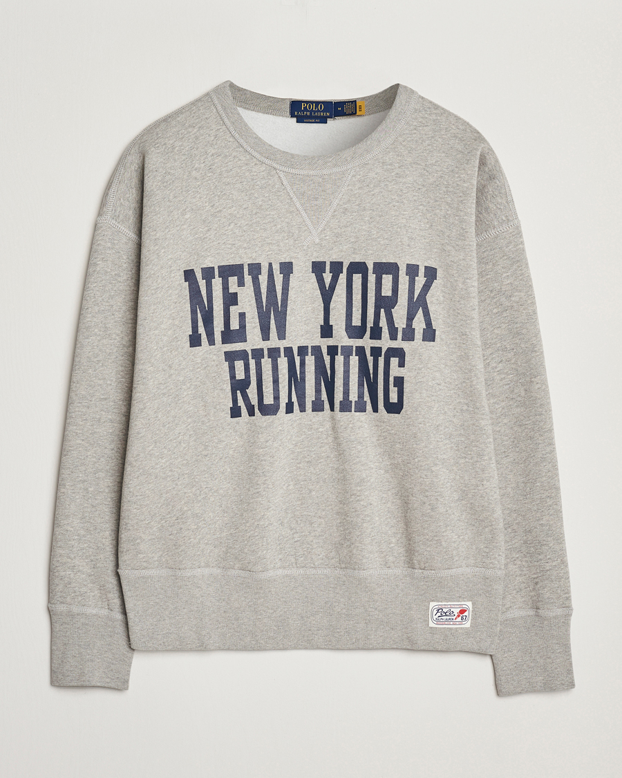 Herren | Pullover | Polo Ralph Lauren | NYC Running Fleece Sweatshirt Dark Sport Heather