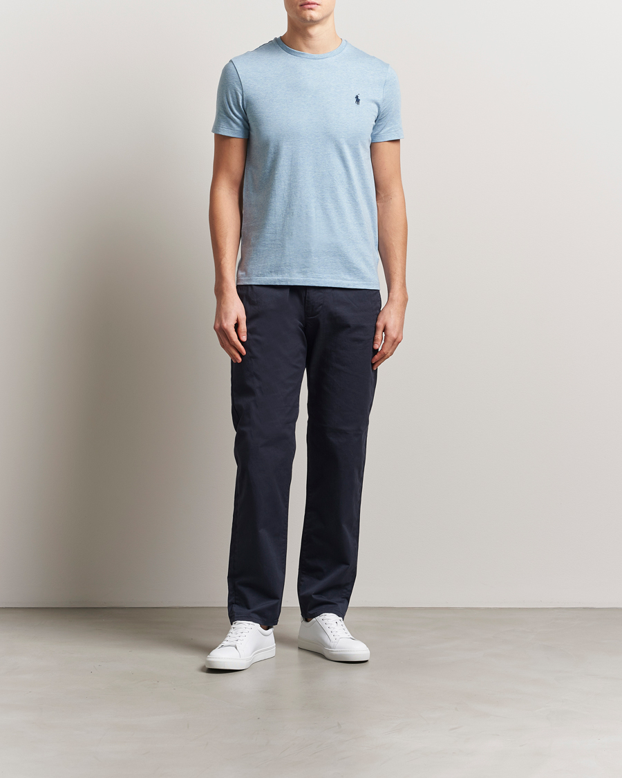 Herren | T-Shirts | Polo Ralph Lauren | Crew Neck T-Shirt Modern Blue Heather