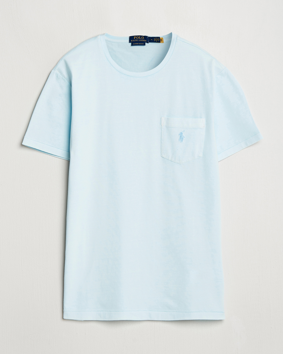 Herren | T-Shirts | Polo Ralph Lauren | Crew Neck Pocket T-Shirt Sky