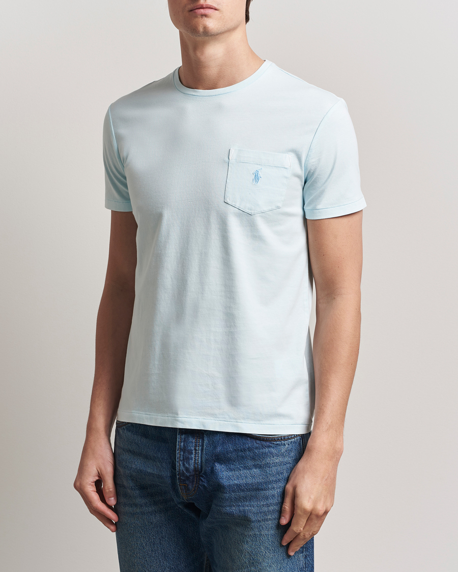 Herren | T-Shirts | Polo Ralph Lauren | Crew Neck Pocket T-Shirt Sky