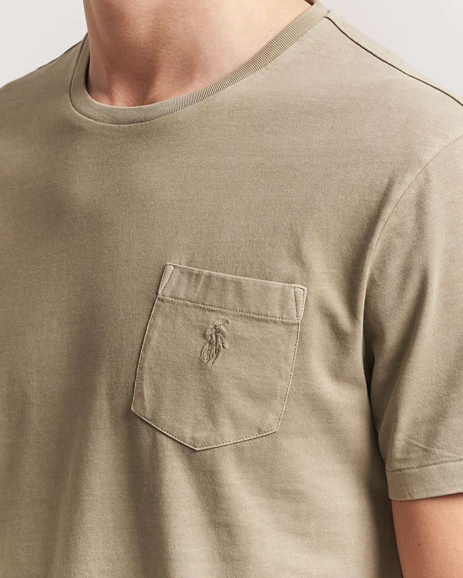 Herren | T-Shirts | Polo Ralph Lauren | Crew Neck Pocket T-Shirt Olive