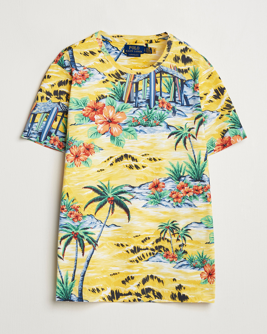 Herren | T-Shirts | Polo Ralph Lauren | Custom Slim Fit Striped T-Shirt Surf Shack