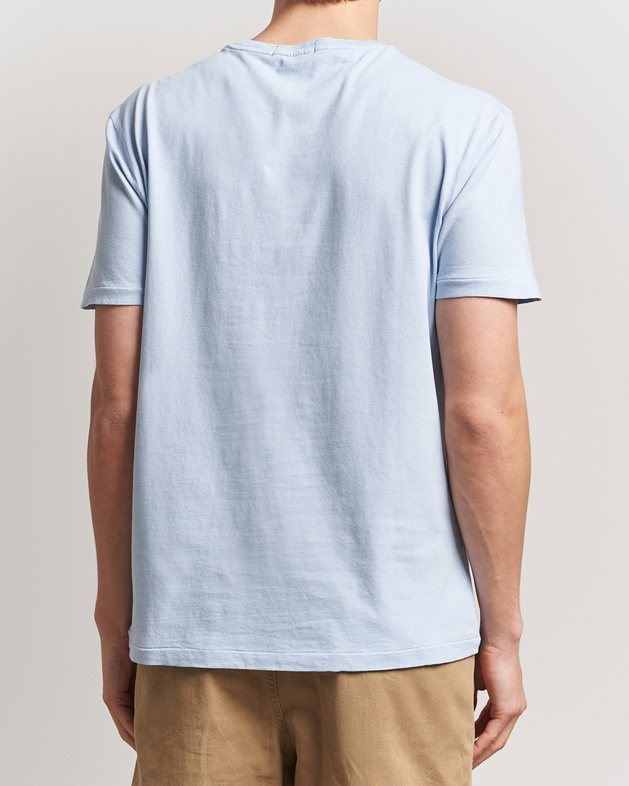 Herren | T-Shirts | Polo Ralph Lauren | Cotton Linen T-Shirt Office Blue