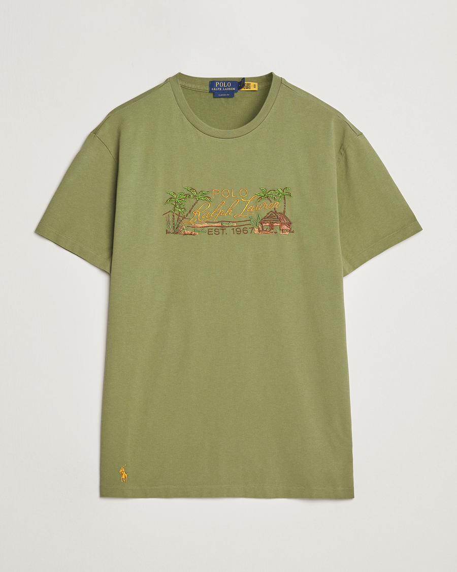 Herren | T-Shirts | Polo Ralph Lauren | Printed T-Shirt Tree Green