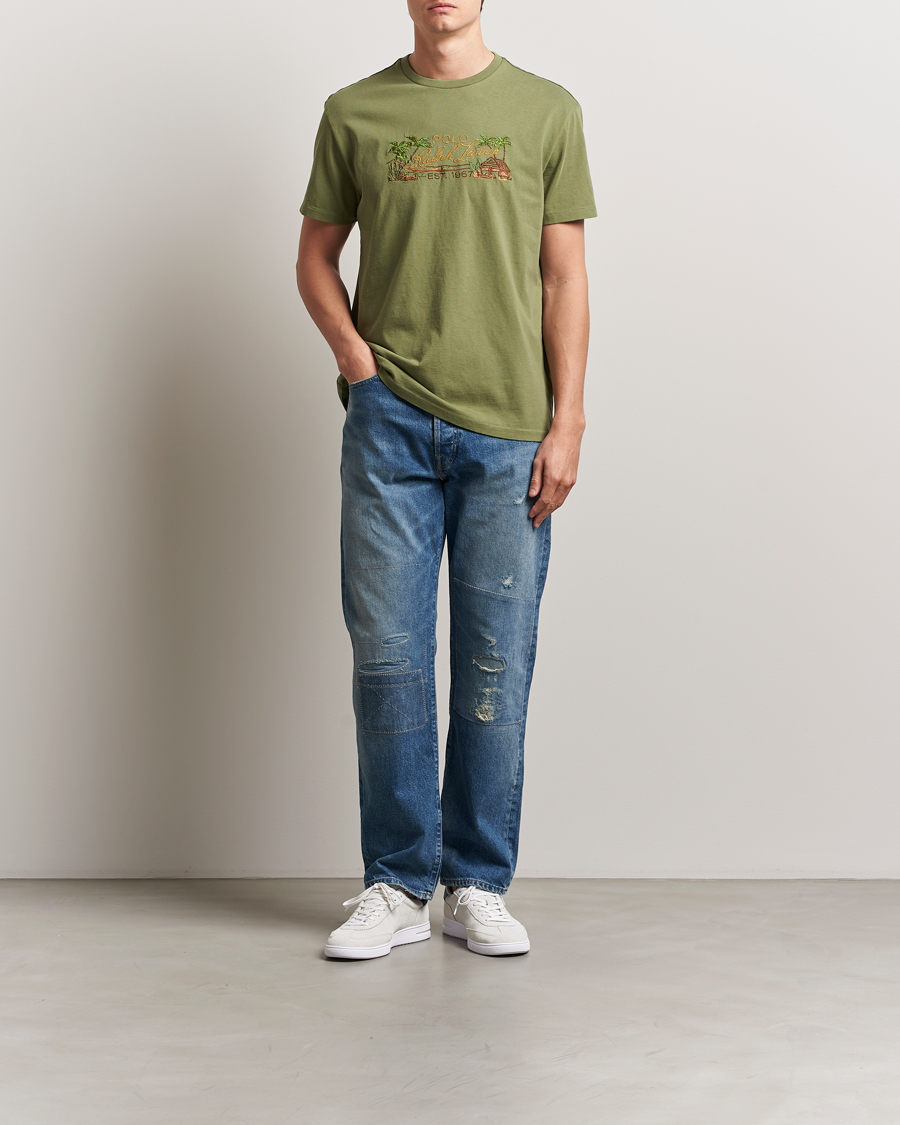 Herren | T-Shirts | Polo Ralph Lauren | Printed T-Shirt Tree Green