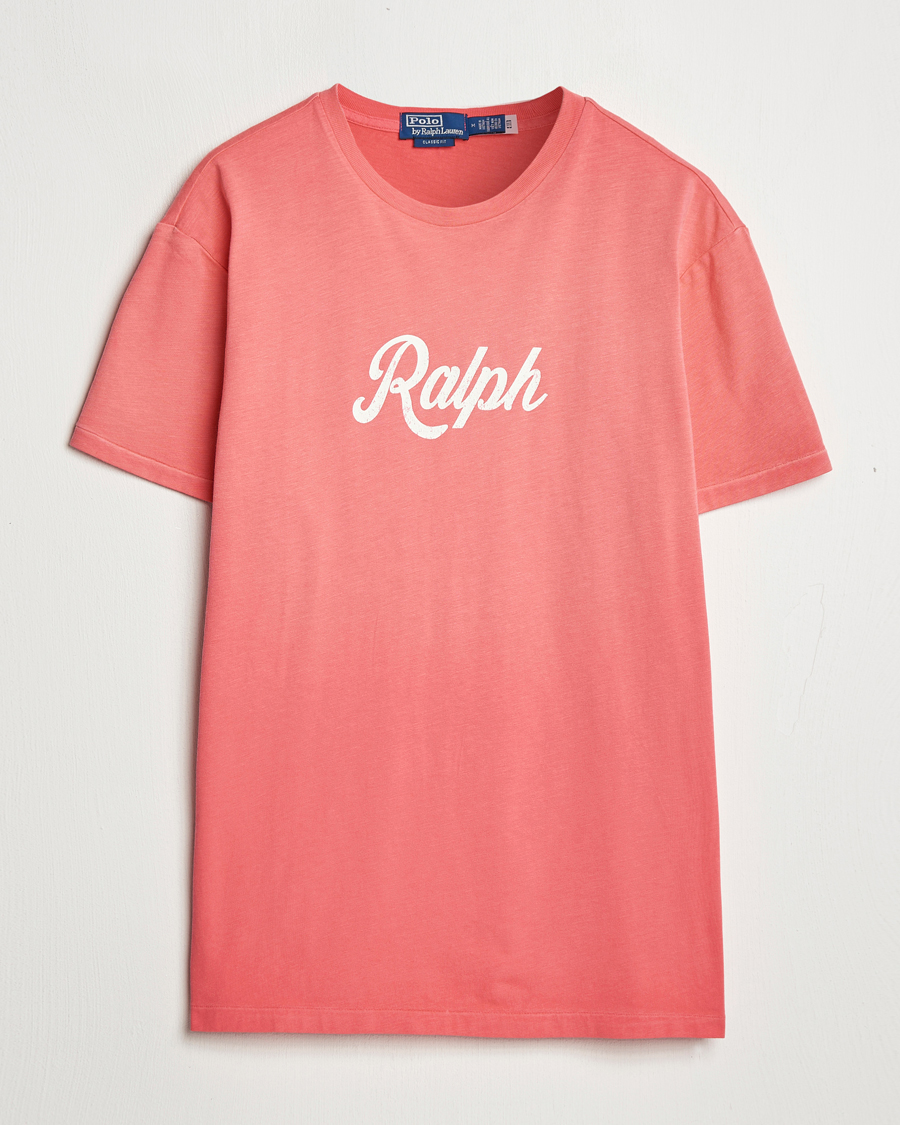 Herren | T-Shirts | Polo Ralph Lauren | Printed Ralph T-Shirt Pale Red