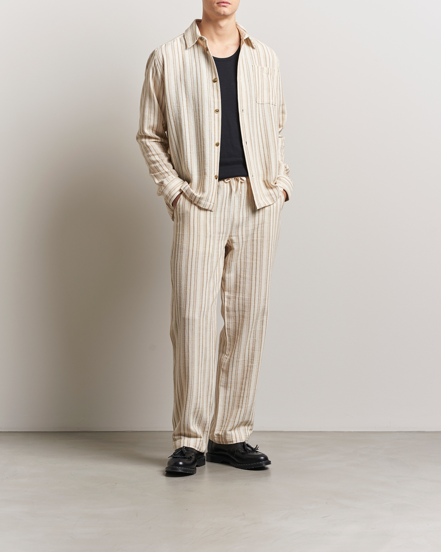 Herren | Hosen | LES DEUX | Houston Stripe Cotton Pants Ivory