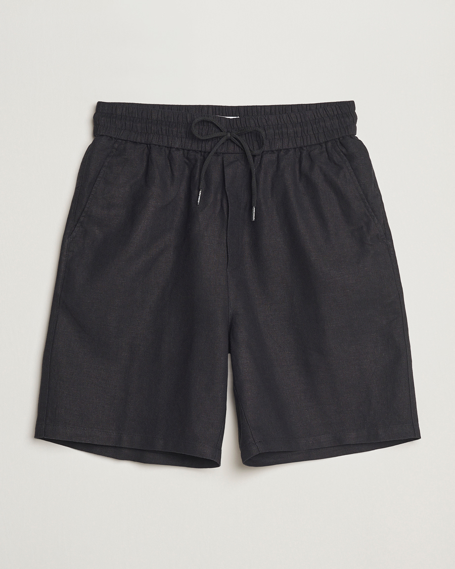 Herren | Shorts | LES DEUX | Otto Linen Shorts Black