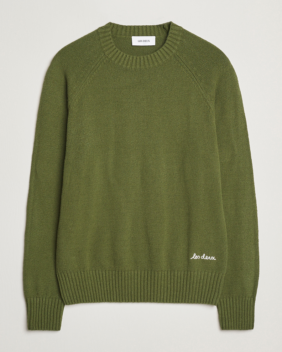 Herren | Pullover | LES DEUX | Brad Knitted Roundneck Chive Green