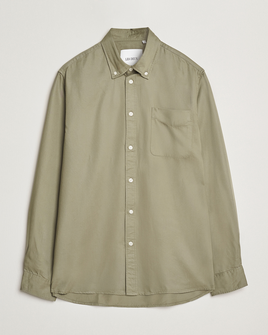 Herren | Hemden | LES DEUX | Kent Tencel Shirt Lichen Green