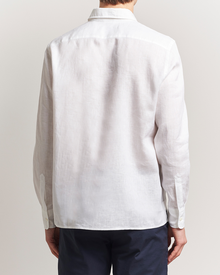 Herren | Hemden | Aspesi | Linen Popover Shirt White