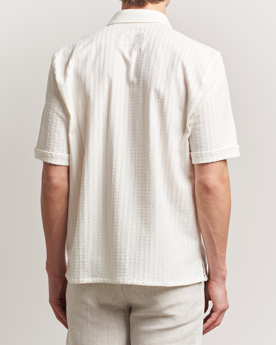 Herren | Hemden | Peregrine | Seersucker Beach Shirt White Stripe