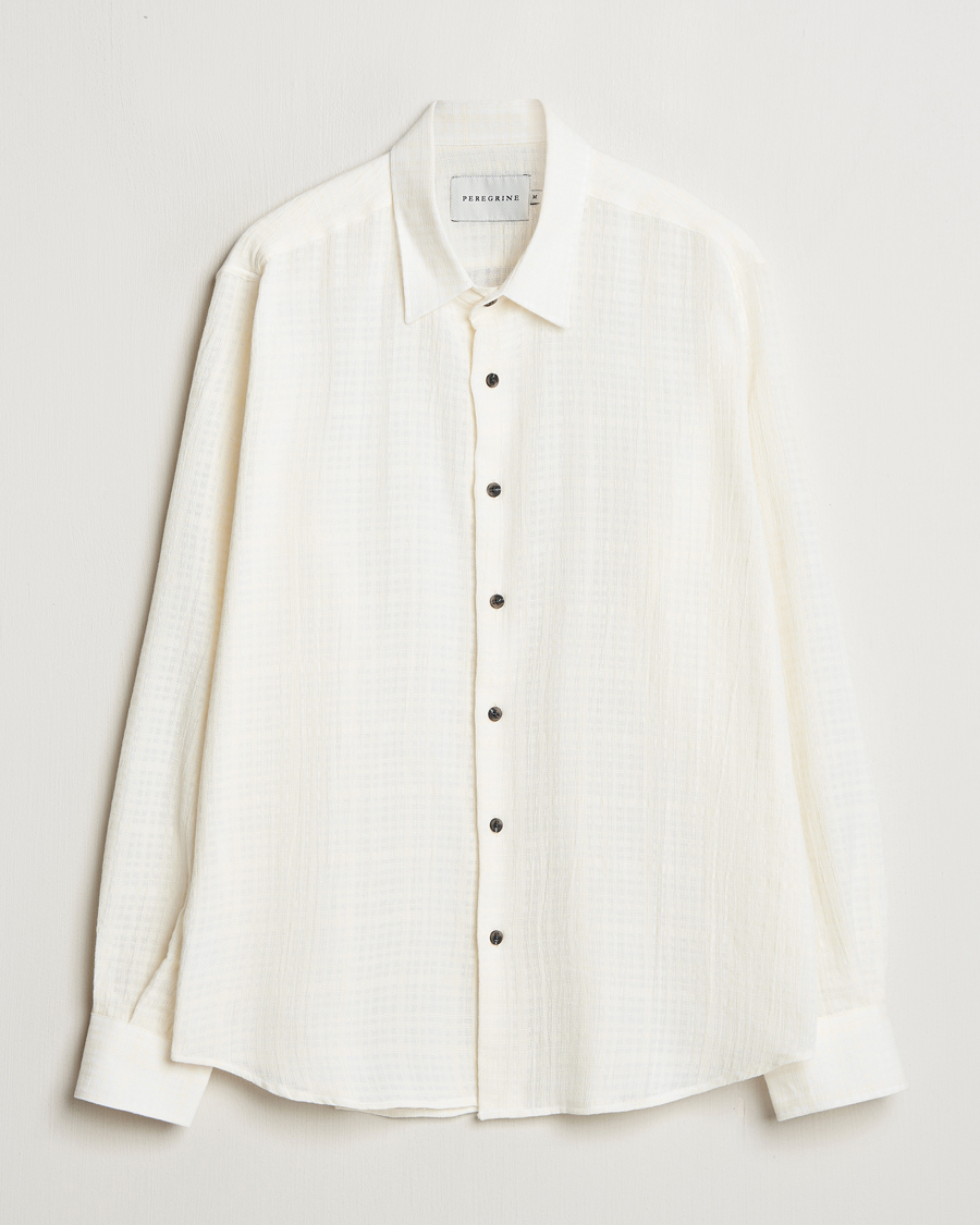 Herren | Hemden | Peregrine | Cotton Resort Shirt White