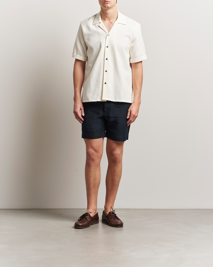 Herren | Shorts | Peregrine | Grange Linen Shorts Navy