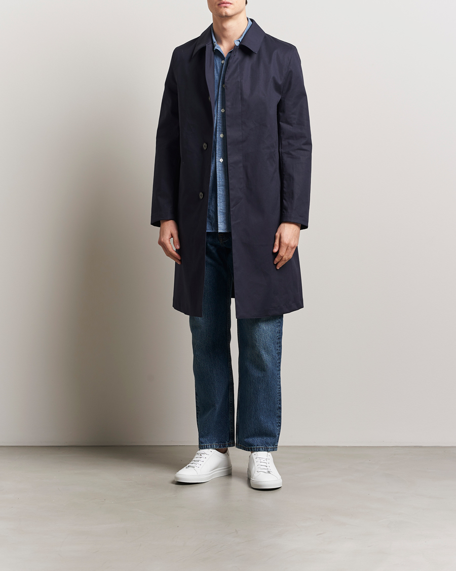 Herren | Jacken | Mackintosh | Dunkeld Car Coat Navy
