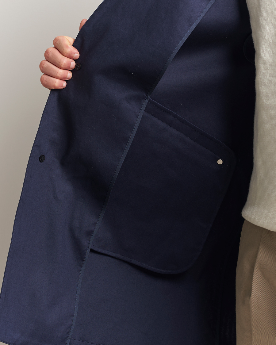 Herren | Jacken | Mackintosh | Humbie GTS Hooded Car Coat Navy