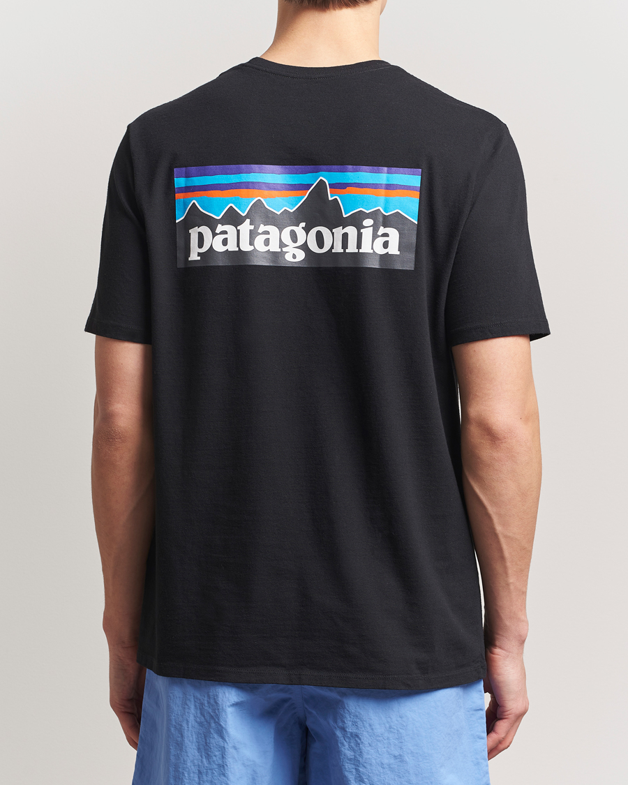 Herren | T-Shirts | Patagonia | P-6 Logo T-Shirt Black