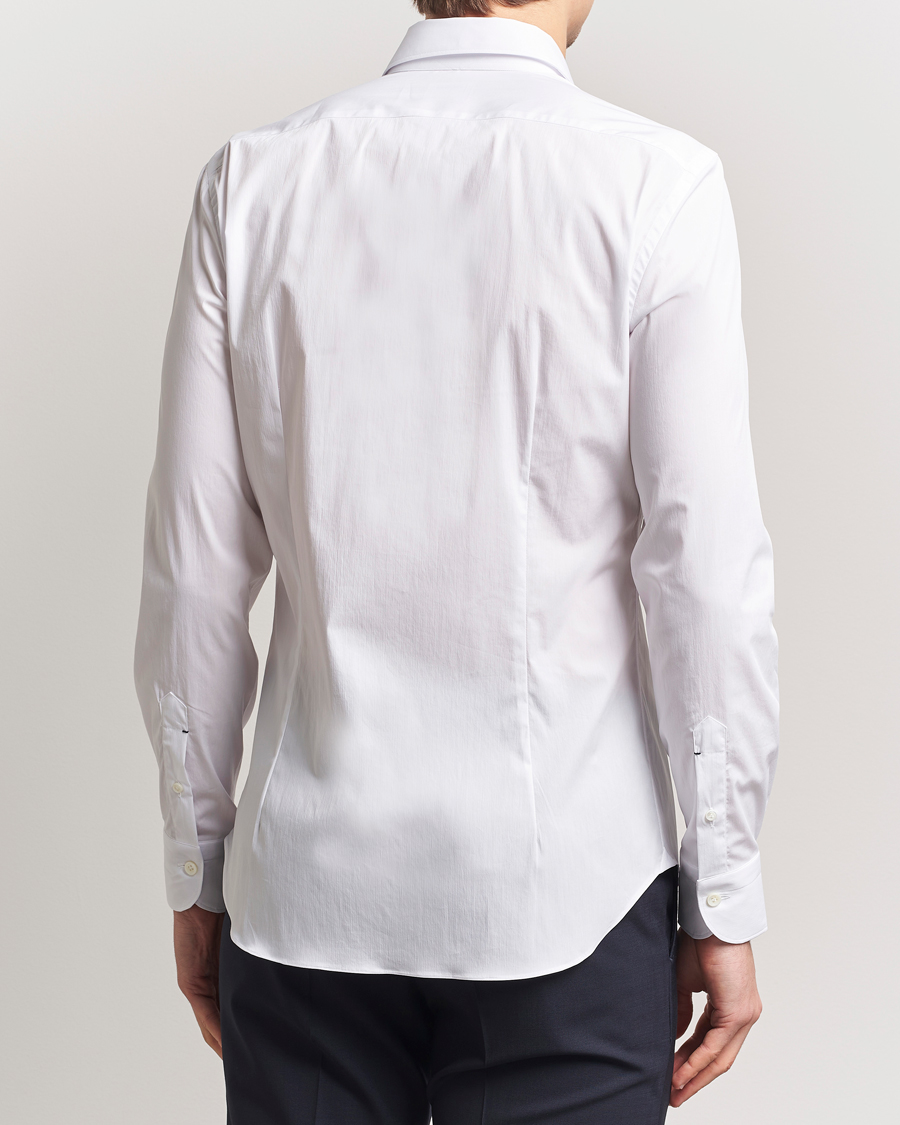 Herren | Hemden | Mazzarelli | Soft Cotton Cut Away Shirt White
