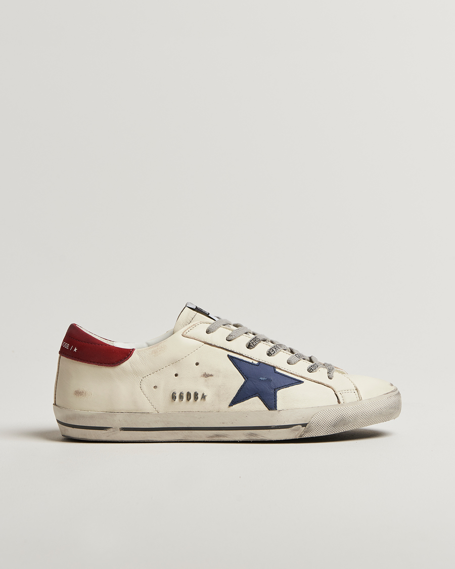 Herren | Golden Goose Super-Star Sneakers White/Blue | Golden Goose | Super-Star Sneakers White/Blue