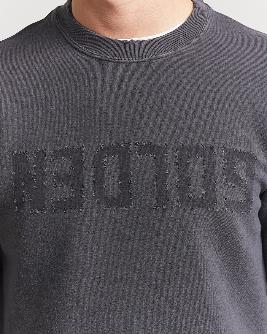 Herren | Pullover | Golden Goose | Distressed Logo Sweatshirt Anthracite