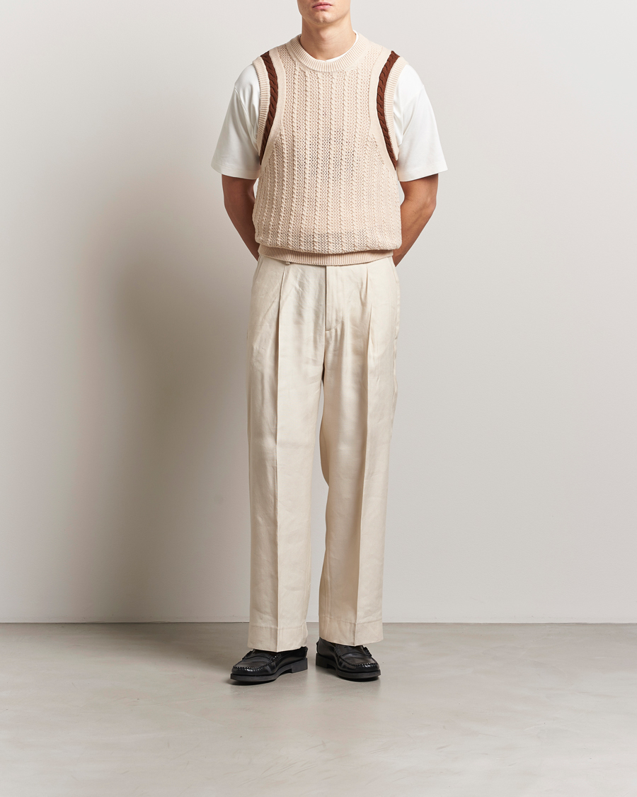 Herren | Pullover | Drôle de Monsieur | Knitted Vest Cream