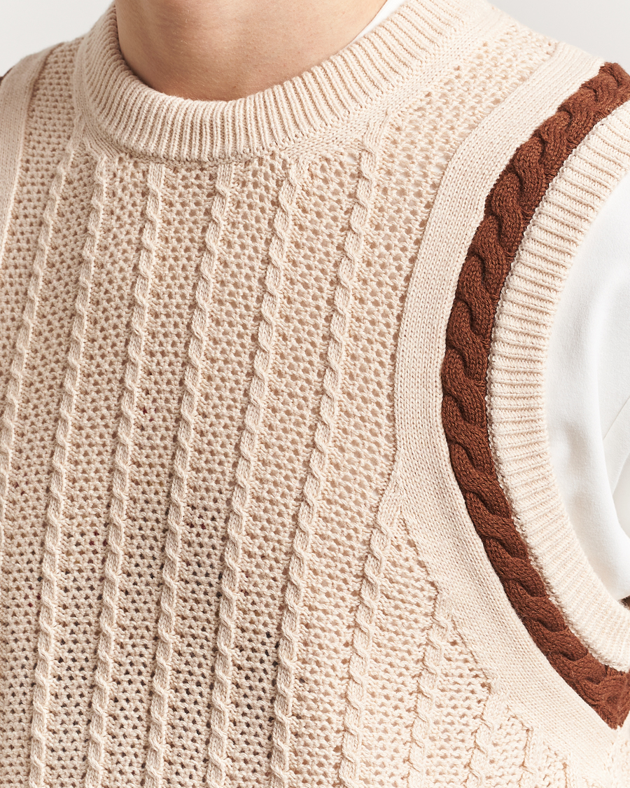 Herren | Pullover | Drôle de Monsieur | Knitted Vest Cream