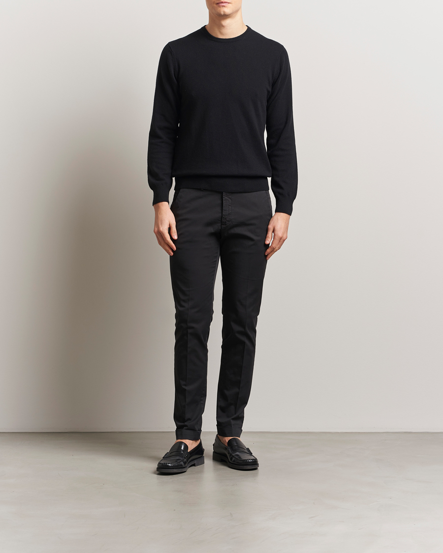 Herren | Hosen | Briglia 1949 | Slim Fit Cotton Chinos Black