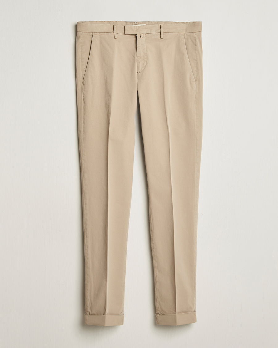 Herren | Hosen | Briglia 1949 | Slim Fit Cotton Chinos Taupe