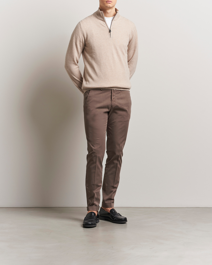Herren | Hosen | Briglia 1949 | Slim Fit Cotton Chinos Brown