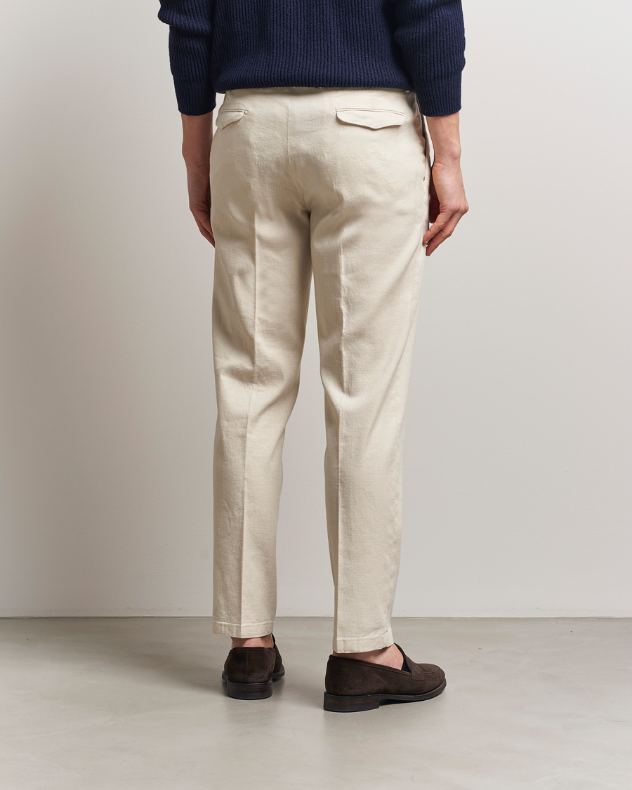 Herren | Hosen | Briglia 1949 | Pleated Linen Trousers Cream