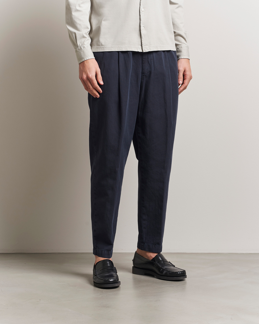 Herren | Hosen | Briglia 1949 | Cotton/Linen Drawstring Pants Navy