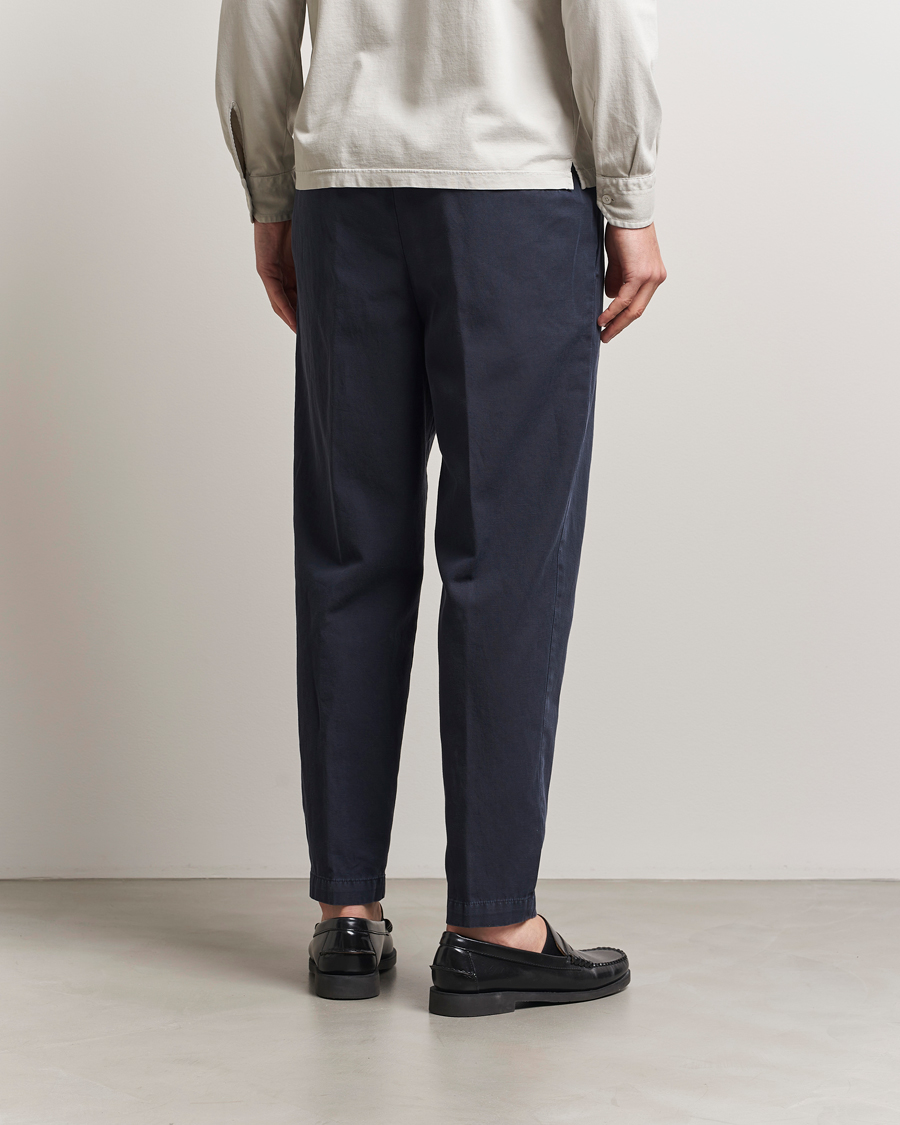 Herren | Hosen | Briglia 1949 | Cotton/Linen Drawstring Pants Navy