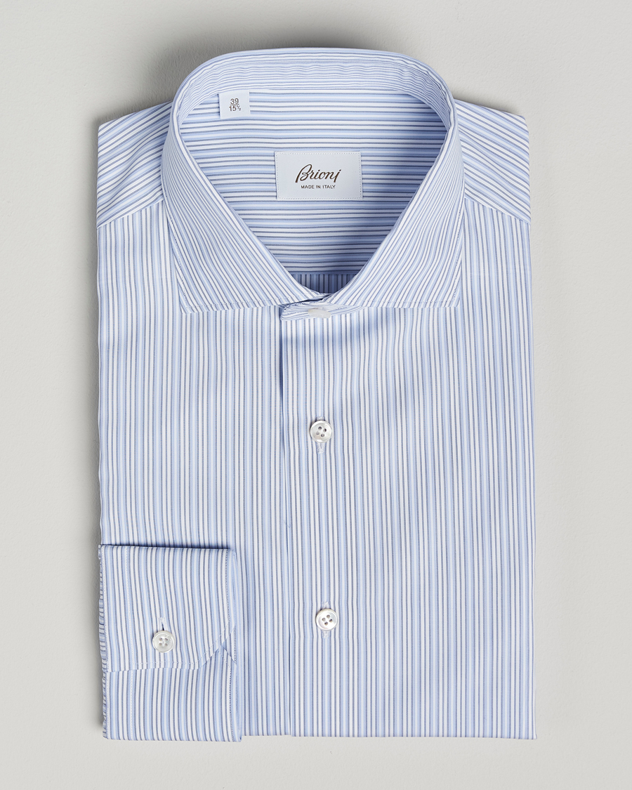 Herren | Hemden | Brioni | Slim Fit Dress Shirt Blue Stripes