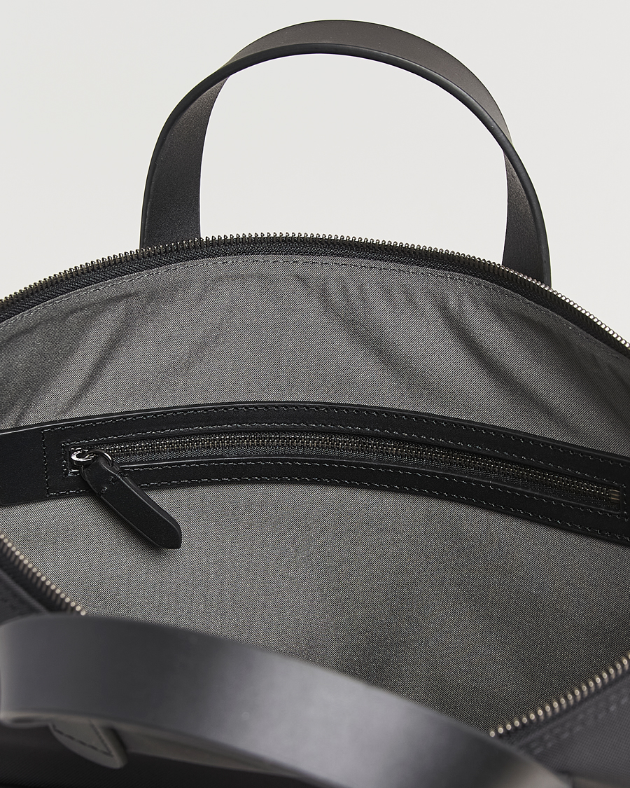 Herren | Taschen | Mismo | M/S Canvas Slim Brief Eclipse Black/Black