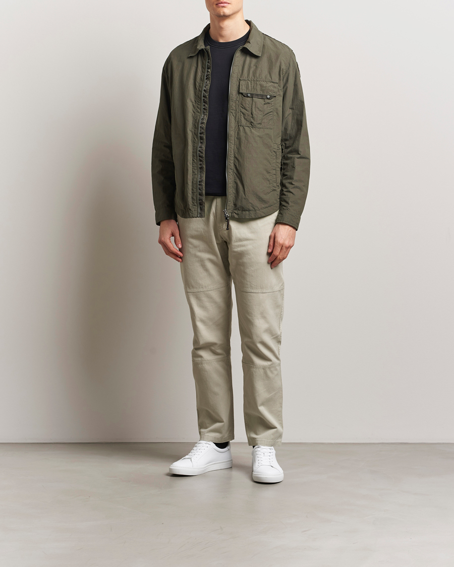 Herren | Jacken | Parajumpers | Rayner Peached Poplin Shirt Jacket Kombu Green