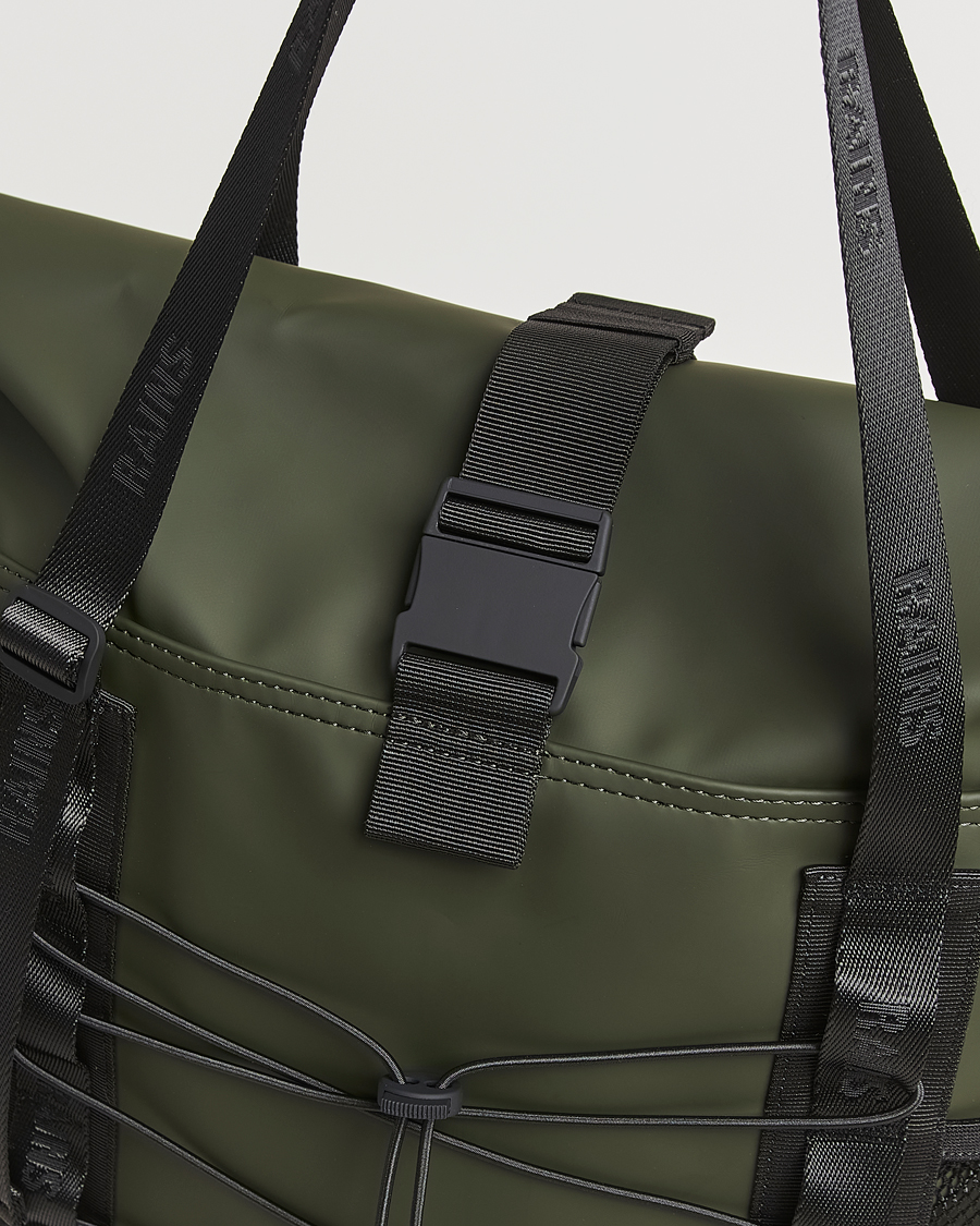 Herren | RAINS Trail Rolltop Tote Bag Green | RAINS | Trail Rolltop Tote Bag Green